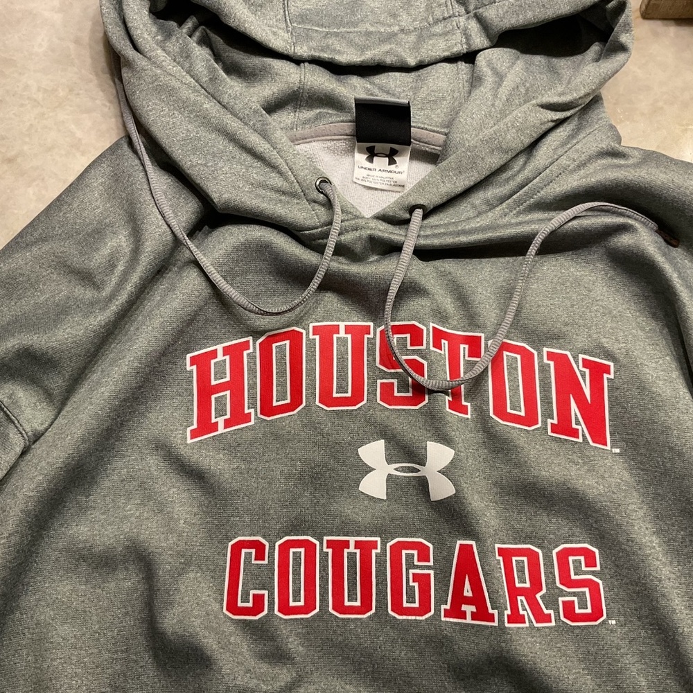 University of Houston UH Under Armour Men’s Gray Pullover Sweater Hoodie - XL